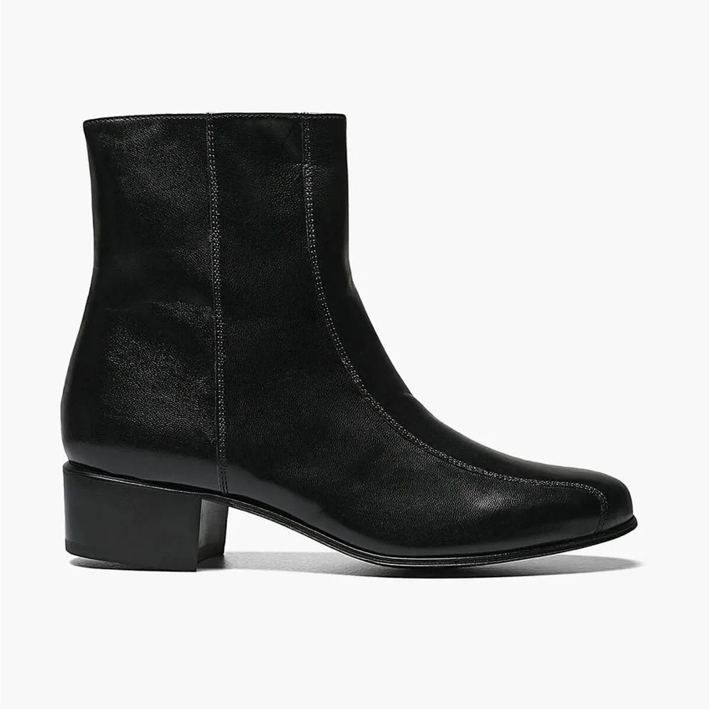 Florsheim Men’s Duke Bike Tor Zipper Sleek Black Ankle Booties